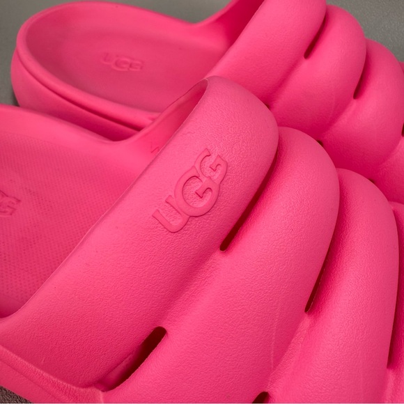 UGG Bold Pink Sport Yeah Foam Slide Sandals - Picture 8 of 8